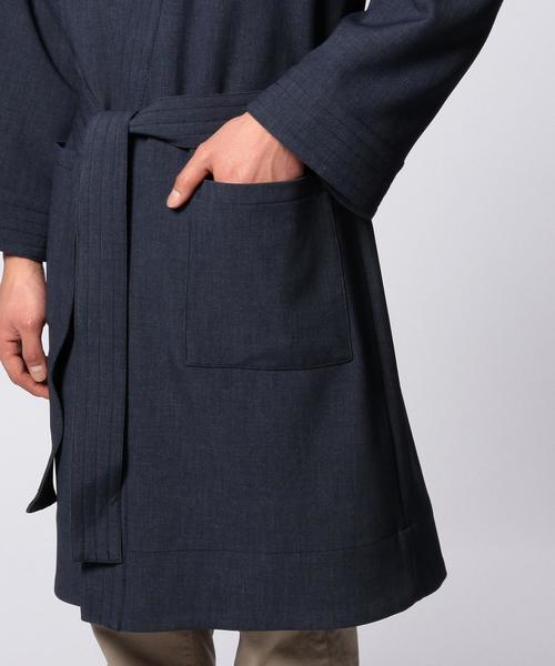 UNITED ARROWS（ユナイテッドアローズ）の「WL キモノ コート◆（その他アウター・メンズ・ネイビー・MEDIUM/SMALL/LARGE）」の5枚目の写真