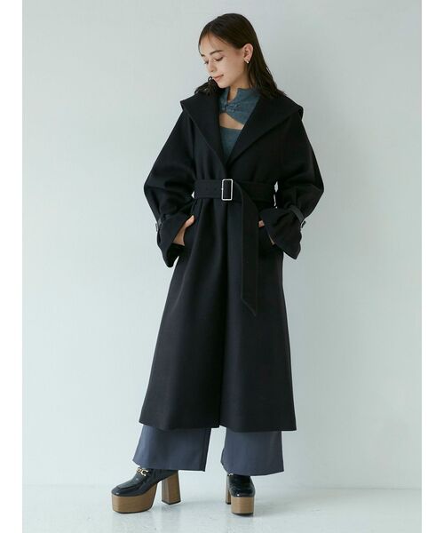 MURUA（ムルーア）の「チャイナタイトニット（ニット/セーター・レディース・ブラック/グレー/ブルー/モカ・FREE）」の22枚目の写真