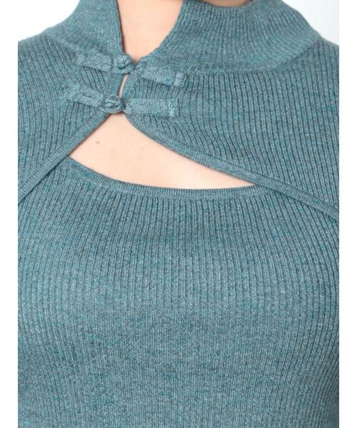 MURUA（ムルーア）の「チャイナタイトニット（ニット/セーター・レディース・ブラック/グレー/ブルー/モカ・FREE）」の13枚目の写真