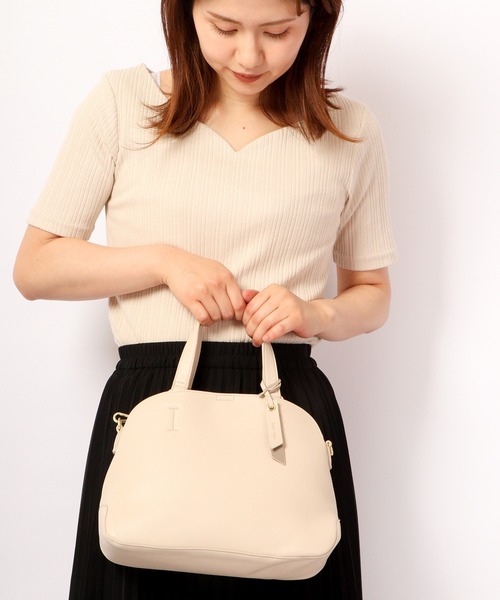 Legato Largo(レガートラルゴ)の「Legato Largo 軽量フェイクレザー2WAYショルダーバッグ(ショルダーバッグ・レディース・ブラック/アイボリー/グレイッシュベージュ/ブルーグレー・FREE)」の13枚目の写真