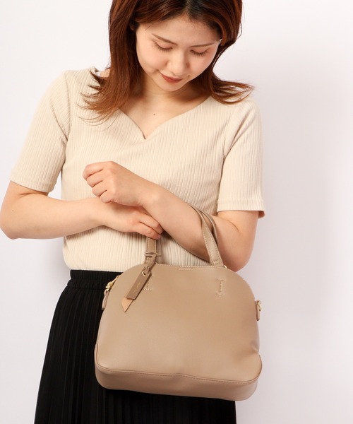 Legato Largo(レガートラルゴ)の「Legato Largo 軽量フェイクレザー2WAYショルダーバッグ(ショルダーバッグ・レディース・ブラック/アイボリー/グレイッシュベージュ/ブルーグレー・FREE)」の19枚目の写真