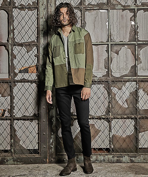 RATTLE TRAP(ラトルトラップ)の「クレイジーパターンシャツブルゾン(シャツ/ブラウス・メンズ・グレー/カーキ・LL/M/L)」の8枚目の写真