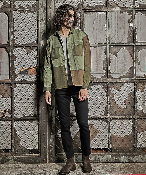 RATTLE TRAP(ラトルトラップ)の「クレイジーパターンシャツブルゾン(シャツ/ブラウス・メンズ・グレー/カーキ・LL/M/L)」の11枚目の写真