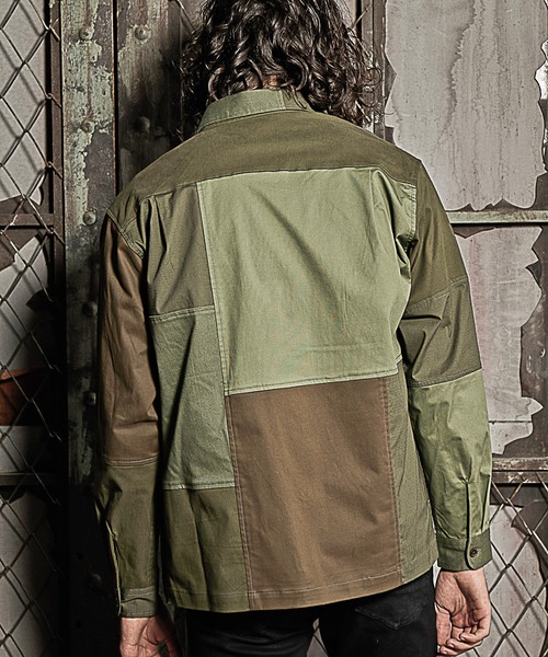 RATTLE TRAP(ラトルトラップ)の「クレイジーパターンシャツブルゾン(シャツ/ブラウス・メンズ・グレー/カーキ・LL/M/L)」の9枚目の写真