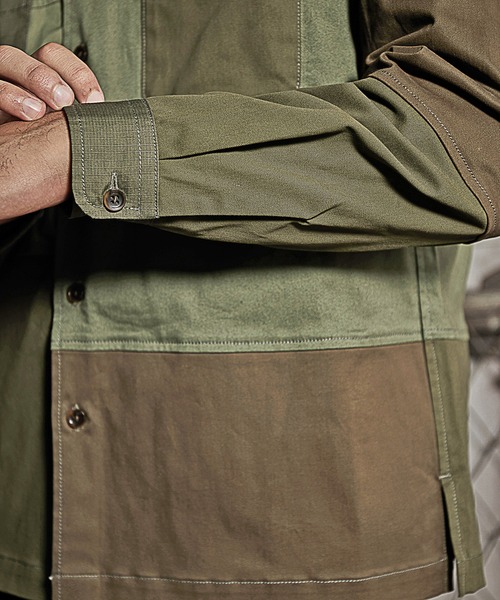 RATTLE TRAP(ラトルトラップ)の「クレイジーパターンシャツブルゾン(シャツ/ブラウス・メンズ・グレー/カーキ・LL/M/L)」の19枚目の写真