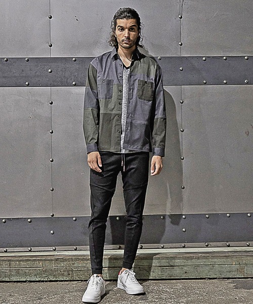 RATTLE TRAP(ラトルトラップ)の「クレイジーパターンシャツブルゾン(シャツ/ブラウス・メンズ・グレー/カーキ・LL/M/L)」の7枚目の写真