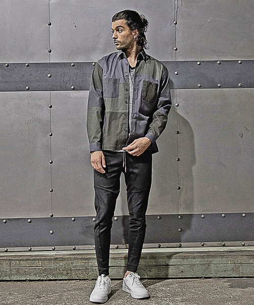 RATTLE TRAP(ラトルトラップ)の「クレイジーパターンシャツブルゾン(シャツ/ブラウス・メンズ・グレー/カーキ・LL/M/L)」の10枚目の写真