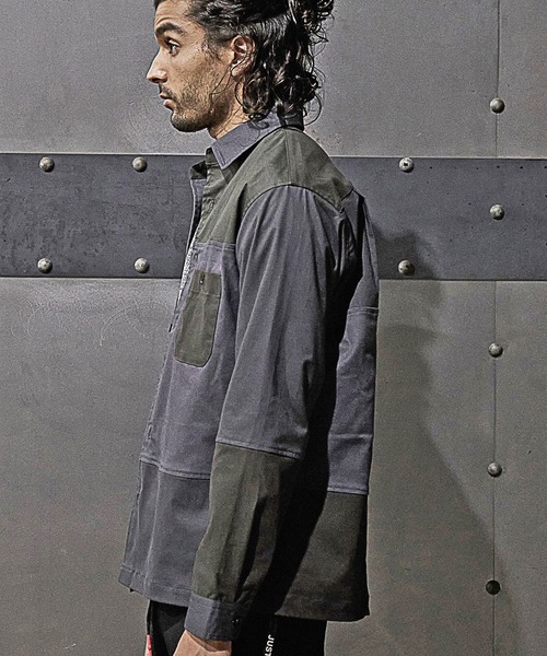 RATTLE TRAP(ラトルトラップ)の「クレイジーパターンシャツブルゾン(シャツ/ブラウス・メンズ・グレー/カーキ・LL/M/L)」の20枚目の写真