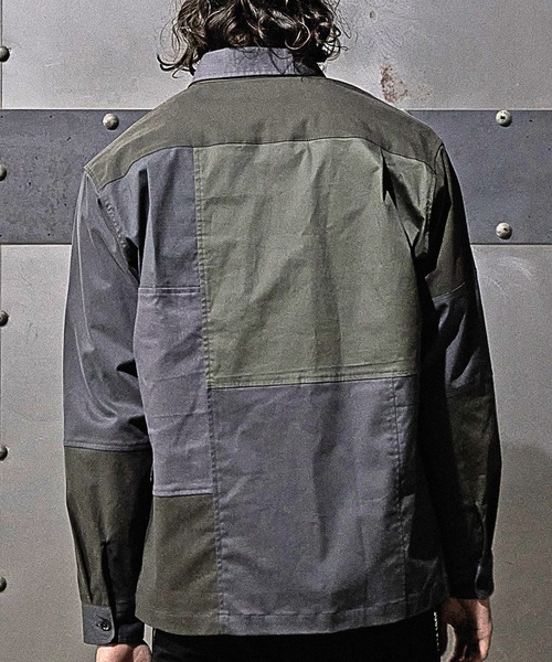 RATTLE TRAP(ラトルトラップ)の「クレイジーパターンシャツブルゾン(シャツ/ブラウス・メンズ・グレー/カーキ・LL/M/L)」の5枚目の写真