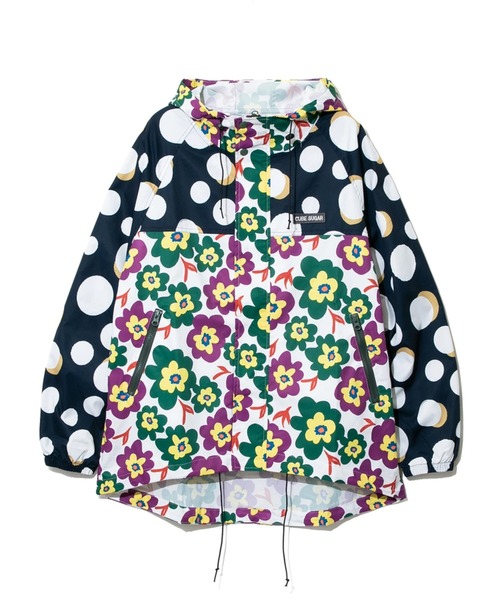 CUBE SUGAR（キューブシュガー）の「CUBE SUGAR/キューブシュガー　撥水加工プリント総柄マウンテンパーカー（マウンテンパーカー・レディース・その他1/カラフル/カーキ/ベージュ・FREE）」の3枚目の写真