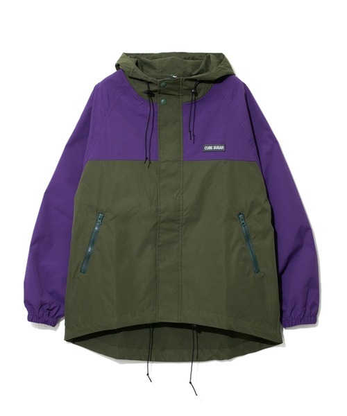 CUBE SUGAR（キューブシュガー）の「CUBE SUGAR/キューブシュガー　撥水加工プリント総柄マウンテンパーカー（マウンテンパーカー・レディース・その他1/カラフル/カーキ/ベージュ・FREE）」の2枚目の写真