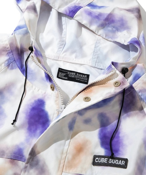 CUBE SUGAR（キューブシュガー）の「CUBE SUGAR/キューブシュガー　撥水加工プリント総柄マウンテンパーカー（マウンテンパーカー・レディース・その他1/カラフル/カーキ/ベージュ・FREE）」の6枚目の写真