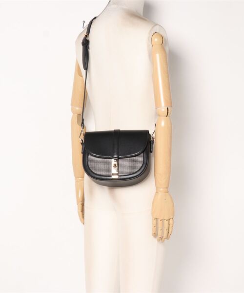 EDIT COLOGNE（エディットコロン）の「ガンクラブチェックミニショルダーバッグ（ショルダーバッグ・レディース・ブラウン/ブラック・ﾌﾘ-）」の7枚目の写真