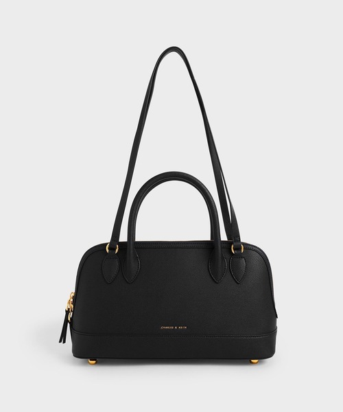 CHARLES & KEITH（チャールズ & キース）の「Harmonee ハーモニー フォーハンドルトート（ショルダーバッグ・レディース・ブラック/ベージュ/グリーン・M）」の2枚目の写真
