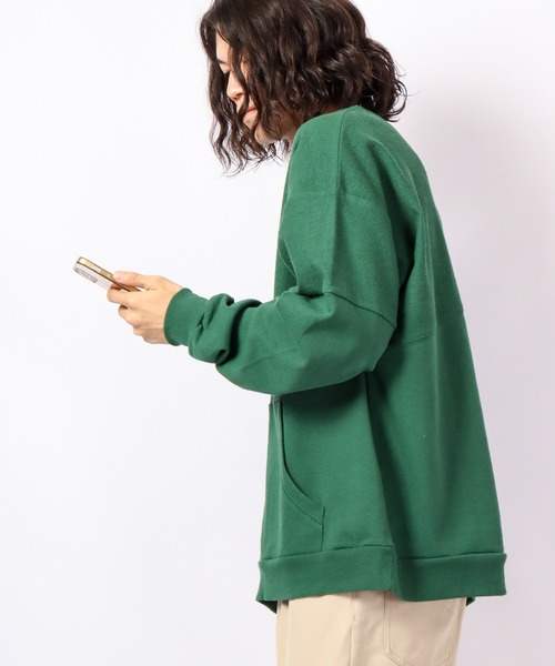 Revo.（レボ）の「Revo. USAコットン×リサイクルコットン ランダム切替クルースウェット（スウェット・メンズ・ホワイト/ブラック/パープル/グレー/グリーン・2/1）」の21枚目の写真