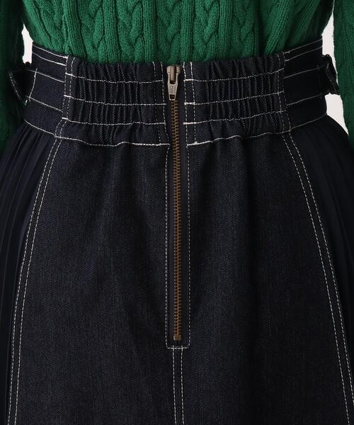 grove（グローブ）の「グローブ人気のスカート！デニムサイドプリーツスカート（スカート・レディース・ネイビー/アイボリー/カーキ/ブラック/カーキ系6・01/02/03/04/05）」の17枚目の写真