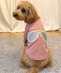 SUPERTHANKS（スーパーサンクス）の「サングラスワッペン/ワンポイント/ドッグシャツ/犬服（ドッグウェア）（ペットウェア）」