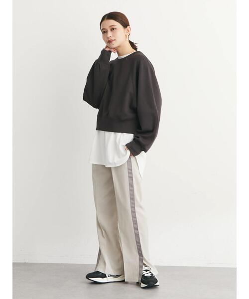 Green　Parks（グリーンパークス）の「・novem 9 ダンボールプルオーバー（スウェット・レディース・アイボリー/ブラック/ピンク/チャコールグレー・FREE）」の10枚目の写真