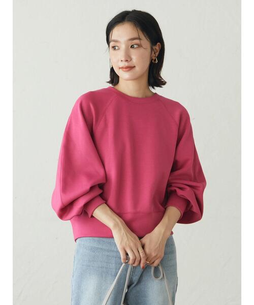 Green　Parks（グリーンパークス）の「・novem 9 ダンボールプルオーバー（スウェット・レディース・アイボリー/ブラック/ピンク/チャコールグレー・FREE）」の16枚目の写真