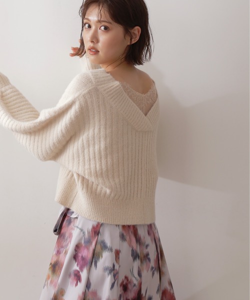 JILLSTUART - ヘンリーVネックニット今期新作 楽天市場】【SALE／40%OFF】◇ヘンリーVネックニット JILL