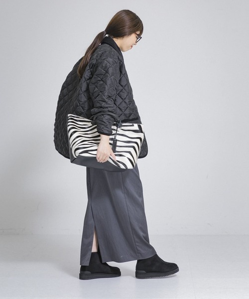 Traditional Weatherwear（トラディショナルウェザーウェア）の「『25周年別注』Traditional Weatherwear×UR　キルティングハーフコート（ダウンジャケット/コート・レディース・ブラック/アイボリー・34）」の18枚目の写真