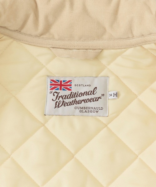 Traditional Weatherwear（トラディショナルウェザーウェア）の「『25周年別注』Traditional Weatherwear×UR　キルティングハーフコート（ダウンジャケット/コート・レディース・ブラック/アイボリー・34）」の10枚目の写真