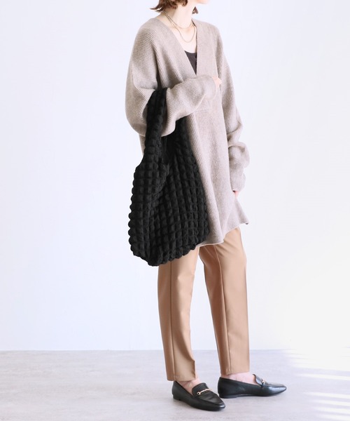 reca（レカ）の「ポコポコワッフルトートバッグ（トートバッグ・レディース・アイボリー/ブラック/グリーン系その他・FREE）」の12枚目の写真