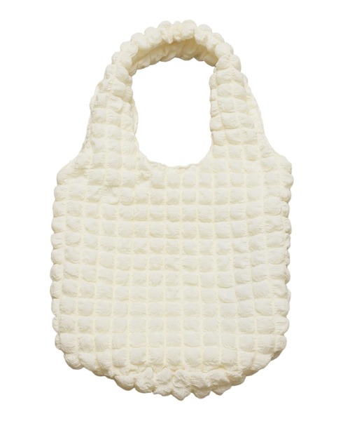 reca（レカ）の「ポコポコワッフルトートバッグ（トートバッグ・レディース・アイボリー/ブラック/グリーン系その他・FREE）」の15枚目の写真