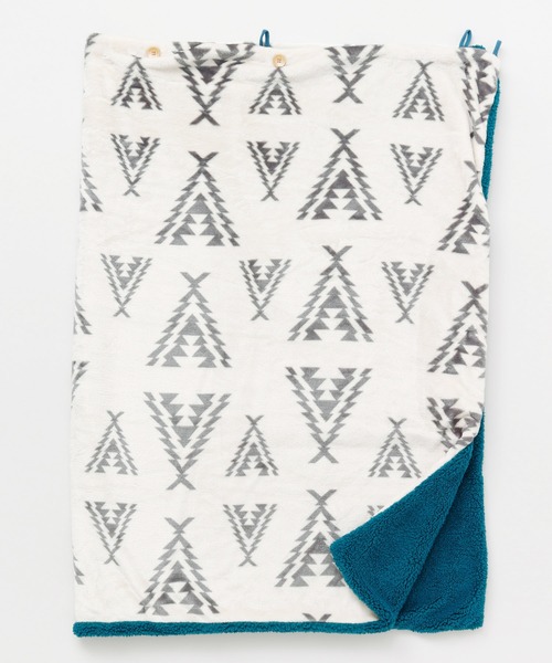 チャイハネ（チャイハネ）の「【チャイハネ】ノマディブランケットMサイズ（ブランケット・レディース・ターコイズブルー/オレンジ/ホワイト/カーキ/ブラック・FREE）」の8枚目の写真