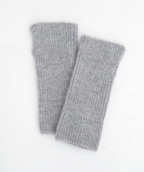 osharewalker（オシャレウォーカー）の「『シンプルニットハンドウォーマー』（手袋・レディース・ブラック/グレー/アイボリー・FREE）」の9枚目の写真