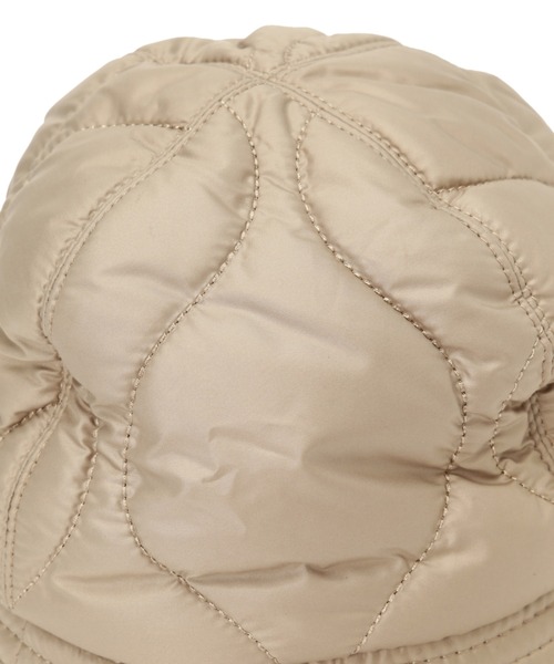LE VERNIS（ル・ベルニ）の「(LE VERNIS)タフタキルティングハット（ハット・レディース・ベージュ・FREE）」の5枚目の写真
