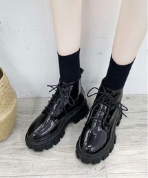 【OKUOKU　0909】レースアップ　ショート　ブーツ　oku-shoes-122-23