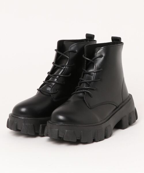 Burner（バーナー）の「【OKUOKU　0909】レースアップ　ショート　ブーツ　oku-shoes-122-23（ブーツ・レディース・ブラック系その他/ブラック・40/36/38/37/39）」の7枚目の写真