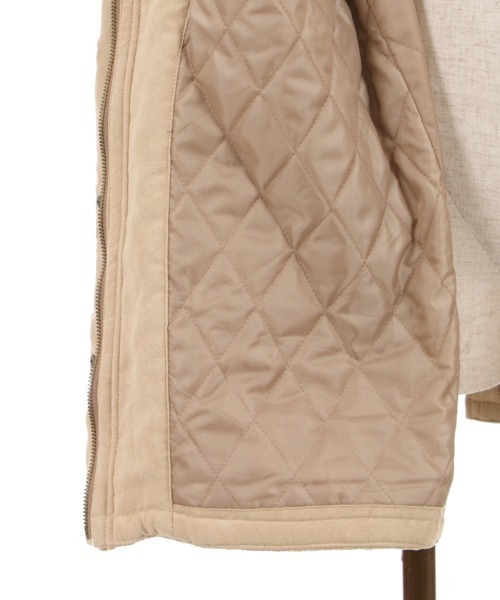 axes femme（アクシーズファム）の「フード付ミドル丈モッズコート（モッズコート・レディース・ブラック/ベージュ/カーキ・MEDIUM/LARGE）」の16枚目の写真