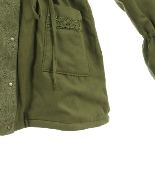 axes femme（アクシーズファム）の「フード付ミドル丈モッズコート（モッズコート・レディース・ブラック/ベージュ/カーキ・MEDIUM/LARGE）」の13枚目の写真