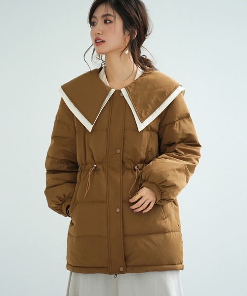 かわいいが叶うセーラーダウンコート ダウンジャケット コート Saison De Papillon セゾンドパピヨン のファッション通販 Zozotown