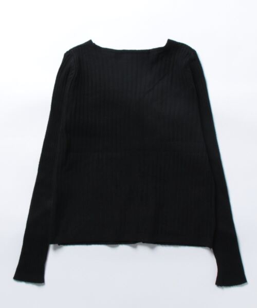 Burner（バーナー）の「【26 BURNER SELECT】Vネック　美シルエット　リブニットカーディガン　KIK-tops-688380101454-18（カーディガン/ボレロ・レディース・A/C/D/E/B/F/G・FREE）」の8枚目の写真