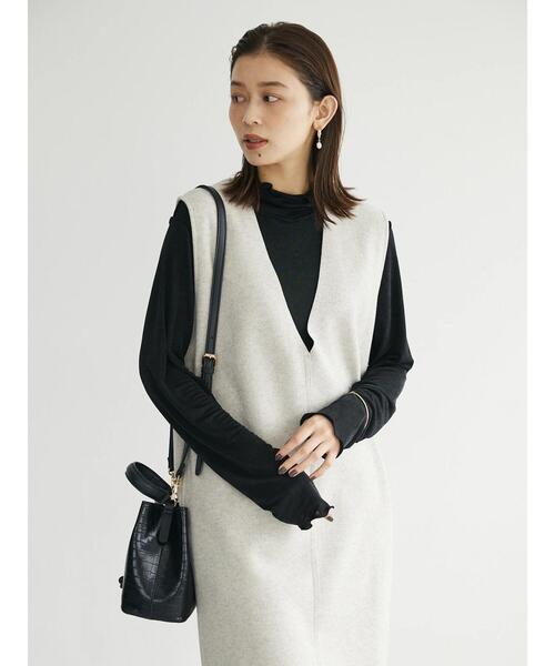 Green　Parks（グリーンパークス）の「圧縮ポンチジャンパースカート（ジャンパースカート・レディース・グレー系その他2/アイボリー/グレー系その他・FREE）」の17枚目の写真