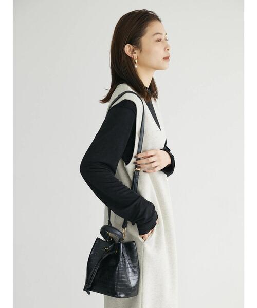 Green　Parks（グリーンパークス）の「圧縮ポンチジャンパースカート（ジャンパースカート・レディース・グレー系その他2/アイボリー/グレー系その他・FREE）」の18枚目の写真