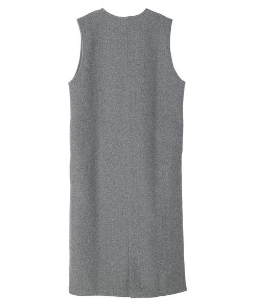 Green　Parks（グリーンパークス）の「圧縮ポンチジャンパースカート（ジャンパースカート・レディース・グレー系その他2/アイボリー/グレー系その他・FREE）」の8枚目の写真