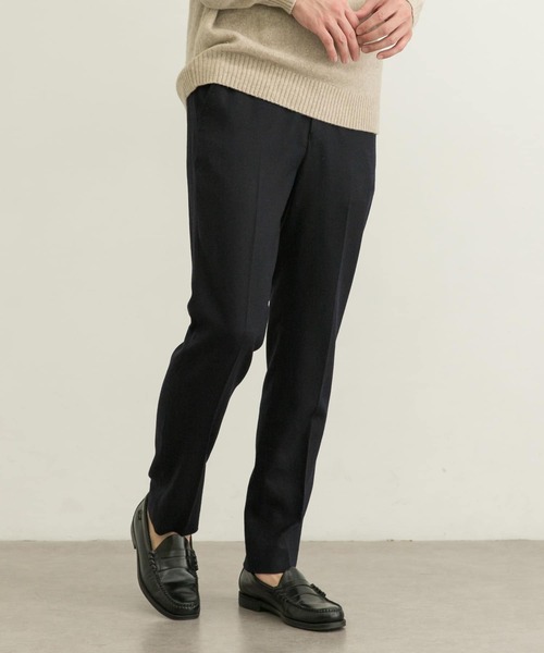 URBAN RESEARCH（アーバンリサーチ）の「ウールフラノSLIMイージースラックス（スラックス・メンズ・グレー系その他/ブラック/ネイビー・MEDIUM/LARGE/SMALL）」の21枚目の写真