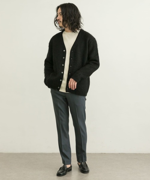 URBAN RESEARCH（アーバンリサーチ）の「ウールフラノSLIMイージースラックス（スラックス・メンズ・グレー系その他/ブラック/ネイビー・MEDIUM/LARGE/SMALL）」の4枚目の写真