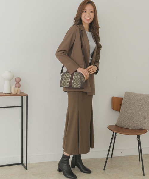 RODE SKO（ロデスコ）の「モノグラムジャガードショルダーバッグ（ショルダーバッグ・レディース・ブラウン・ONE）」の4枚目の写真