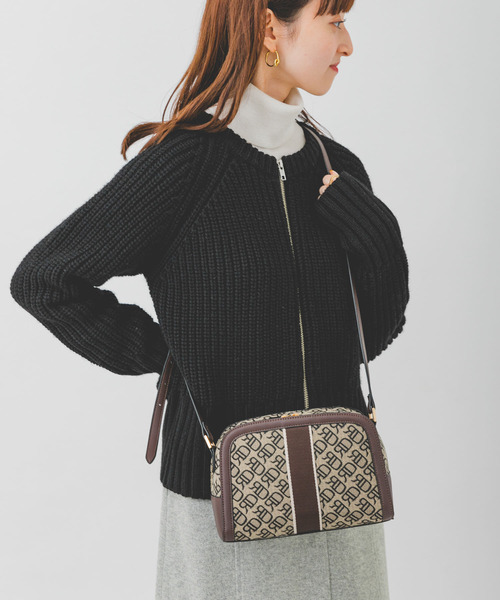 RODE SKO（ロデスコ）の「モノグラムジャガードショルダーバッグ（ショルダーバッグ・レディース・ブラウン・ONE）」の11枚目の写真