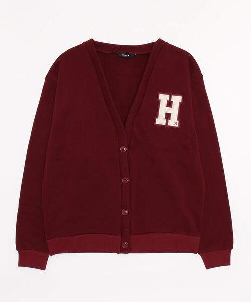 Hurley (ハーレー)の「W OVRSZ SWEATERFL CARDIGAN ハーレー レディースカーディガン(カーディガン/ボレロ・レディース・ブラック/マルーン・MEDIUM/SMALL)」の2枚目の写真
