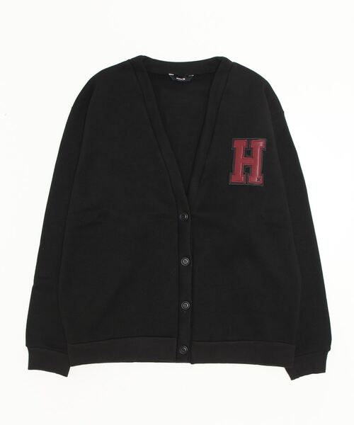Hurley (ハーレー)の「W OVRSZ SWEATERFL CARDIGAN ハーレー レディースカーディガン(カーディガン/ボレロ・レディース・ブラック/マルーン・MEDIUM/SMALL)」の1枚目の写真