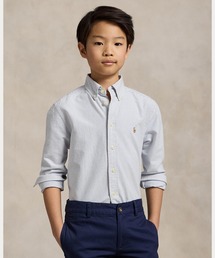 POLO RALPH LAUREN CHILDRENSWEAR | ストライプド コットン オックスフォード シャツ(シャツ/ブラウス)
