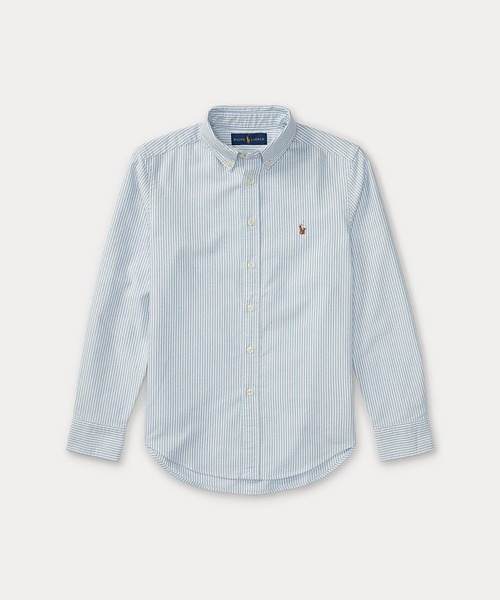 POLO RALPH LAUREN CHILDRENSWEAR（ポロ ラルフ ローレン チルドレンズウェア）の「ストライプド コットン オックスフォード シャツ（シャツ/ブラウス・キッズ・ブルー・L/M/S/XL）」の4枚目の写真