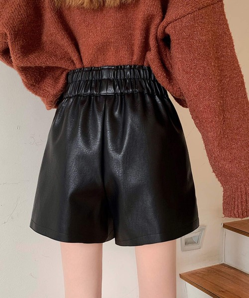 shopnikoniko(ショップニコニコ)の「ハイウエスト ショートパンツ(その他パンツ・レディース・ブラック・フリー)」の12枚目の写真