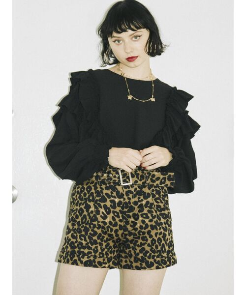 jouetie（ジュエティ）の「ボリュームスリーブ2WAYフリルブラウス（シャツ/ブラウス・レディース・ブラック/レッド/オフホワイト・MEDIUM）」の19枚目の写真